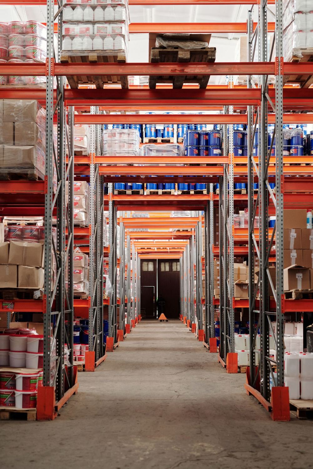 Warehouse stock of marine spares ready for dispatch